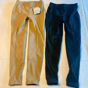 Girls Horse Riding Pants Kids Equestrian - Size Medium - set of 2